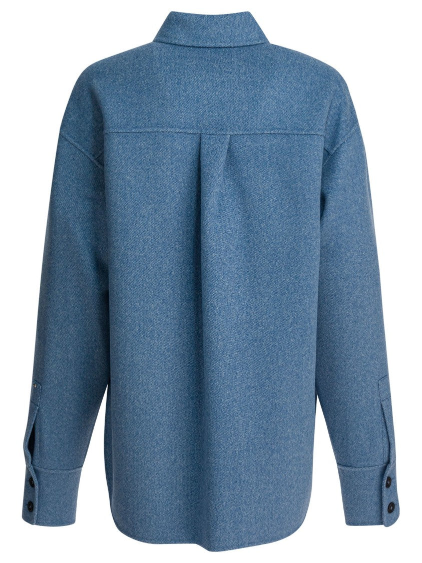 Max Mara Virgin Wool Overshirt Jacket
