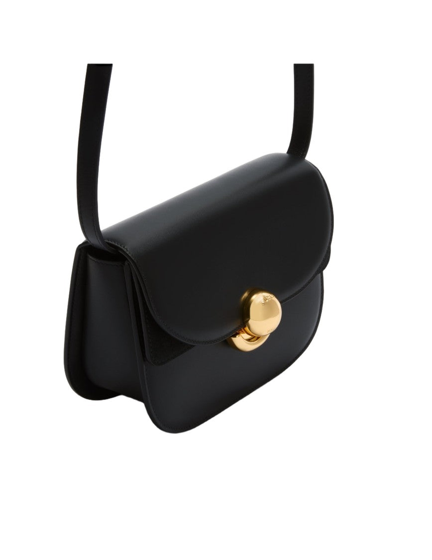 Furla Sfera Mini Leather Crossbody Bag, Black