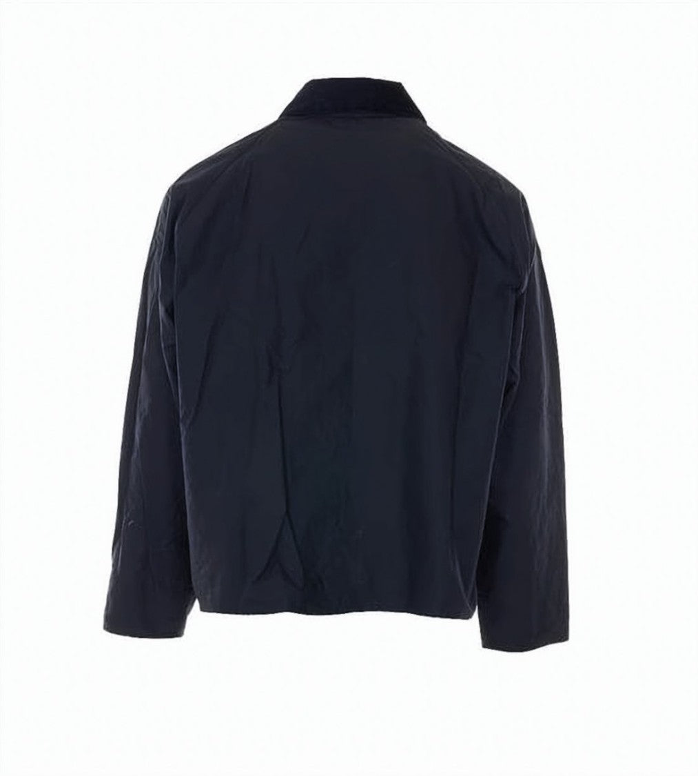 Barbour Corduroy-Collared Casual Jacket With Subtle Plaid Lining