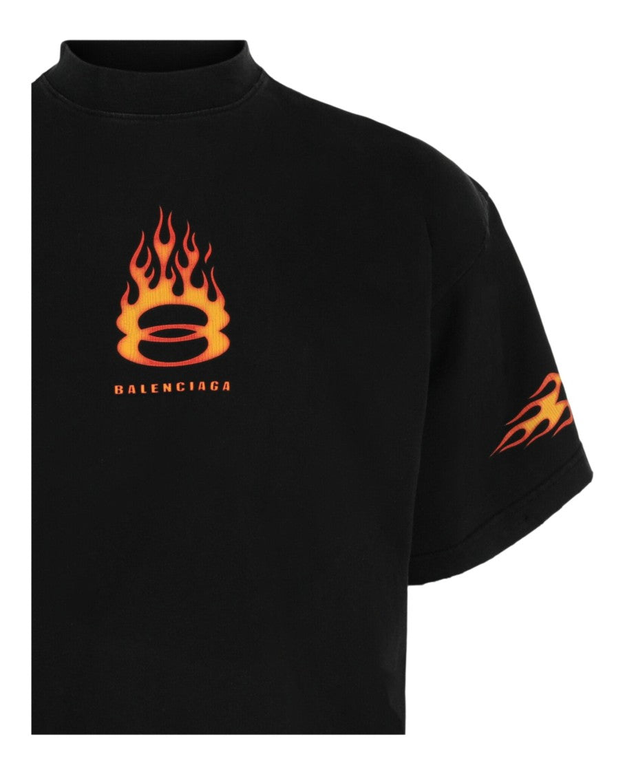 Balenciaga Burning Unity Oversized T-Shirt