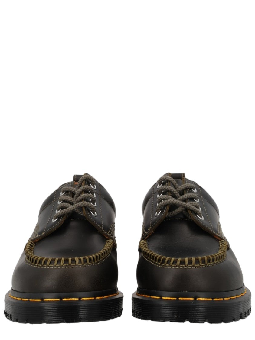 Dr. Martens Military Green Rugged Sole Leather Loafers