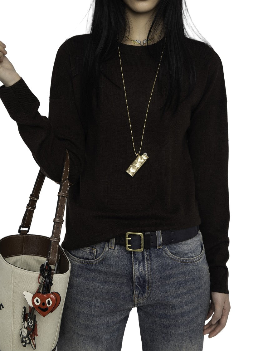 Zadig & Voltaire Cici Lc Patch Heart Sweater