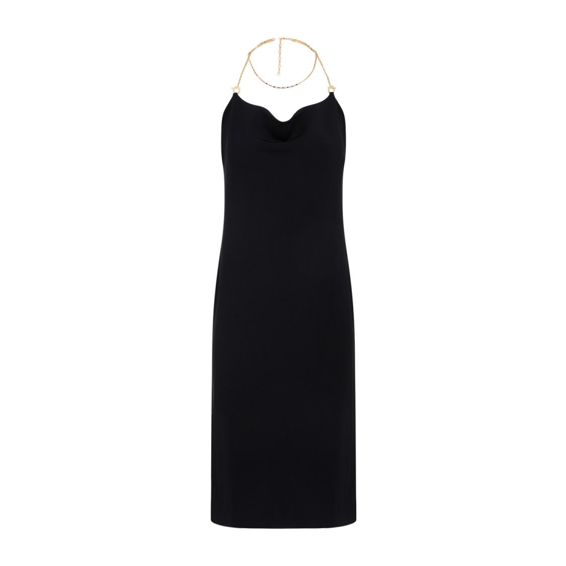 Bottega Veneta Viscose Black Midi Dress