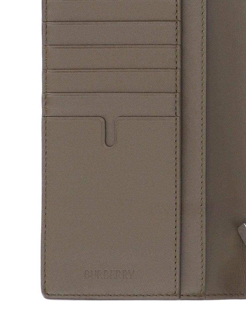 Burberry "Check" Continental Wallet – Beige