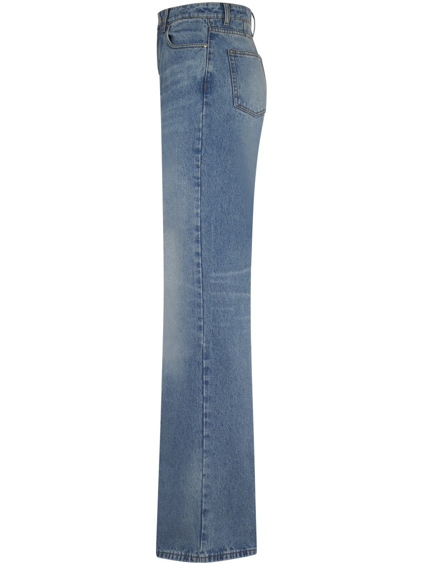 Ami Flare Fit Jeans With High Waist
