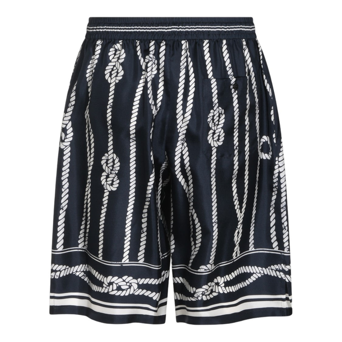 Dolce & Gabbana Nautical-Inspired Men's Shorts With Rope Pattern