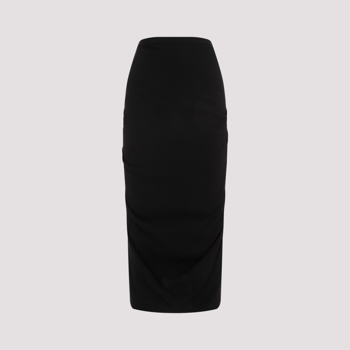 Dries Van Noten Sonata Black Wool Midi Skirt