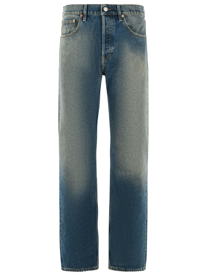 Golden Goose Straight 'Patrick' Blue Cotton Jeans