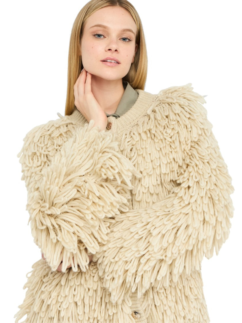 Liu Jo Textured Button-Up Coat