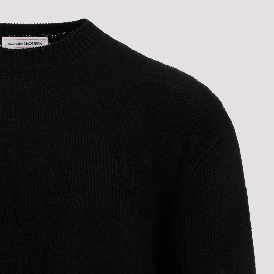 Alexander Mcqueen Black Cotton Pullover