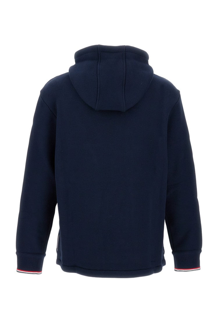 Thom Browne Oversized Hoodie With Contrasting Stripes