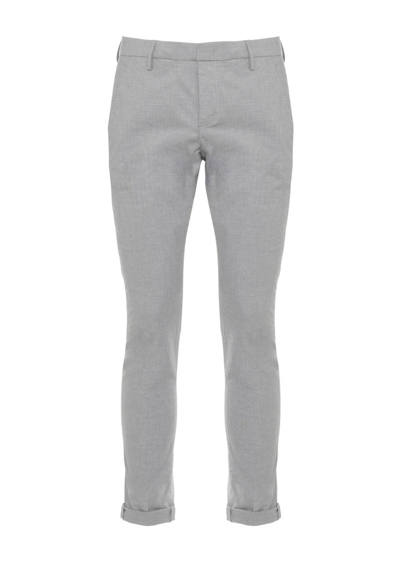 Dondup Grey Gaubert Cotton Chino Pants