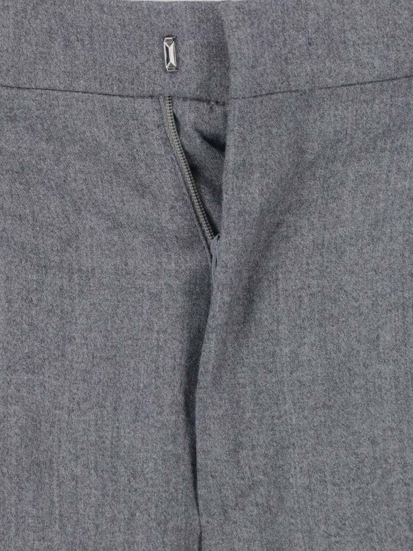 Tagliatore Double-Breasted Grey Wool And Silk Suit Set