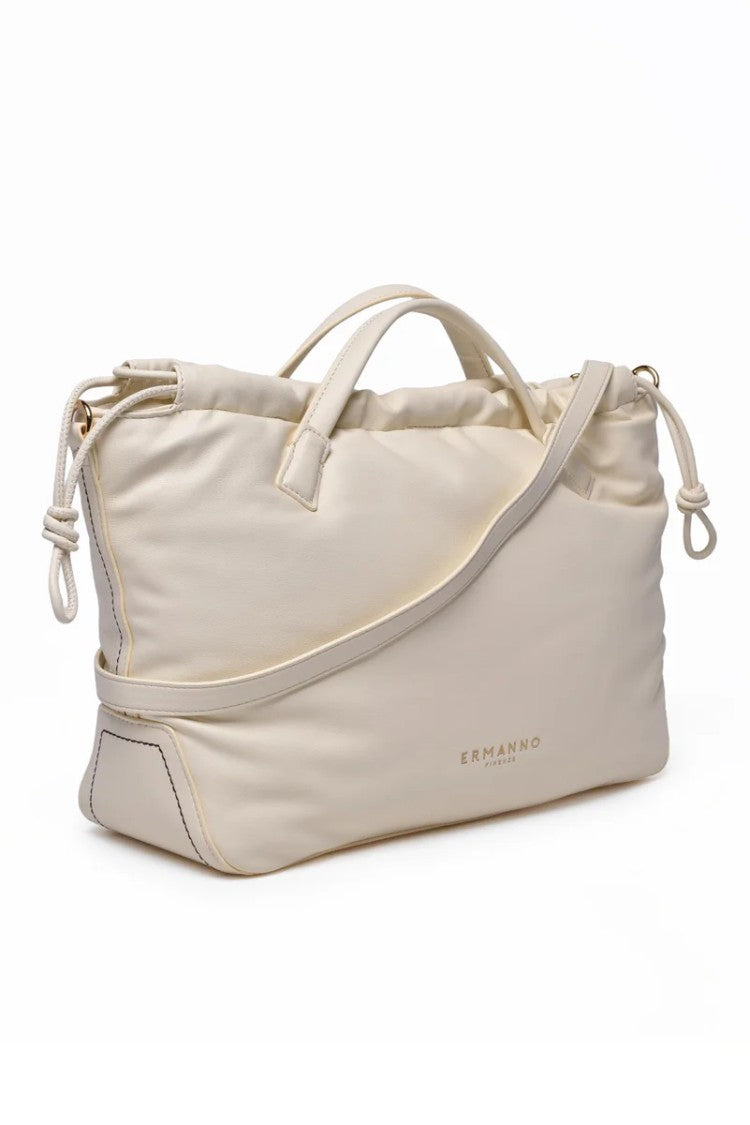 Ermanno Firenze Tote Tinsley - White