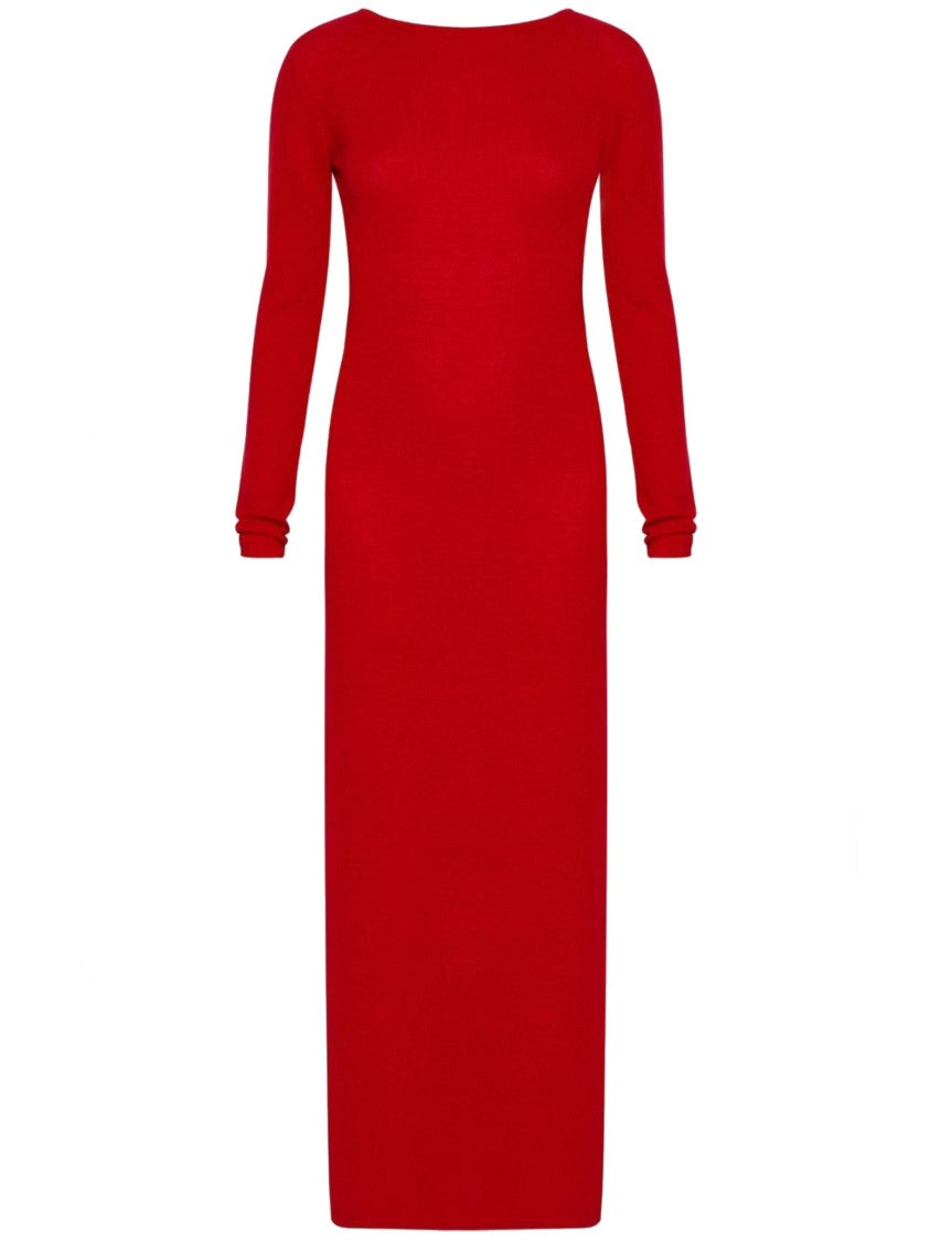 Marella Red Mltgalante Floor-Length Red Knot Dress