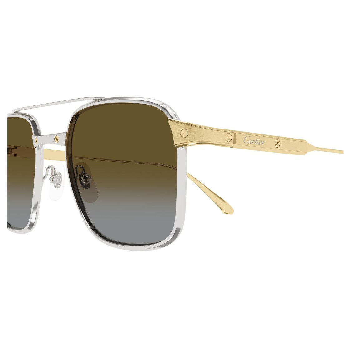 Cartier Ct0610s Square Titanium Sunglasses