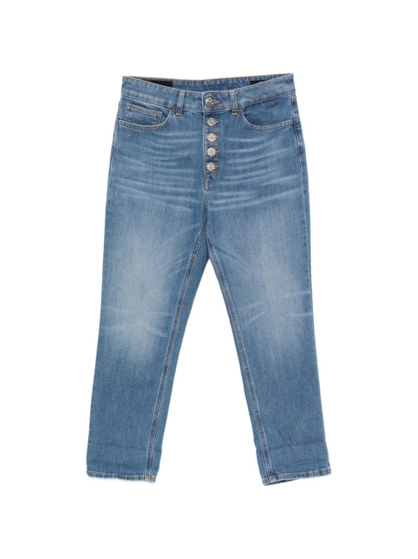Dondup Blue Button Closure Regular Jeans