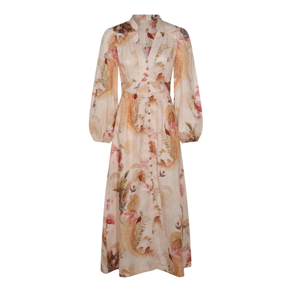 Zimmermann Midi Dress With Fitted Waist