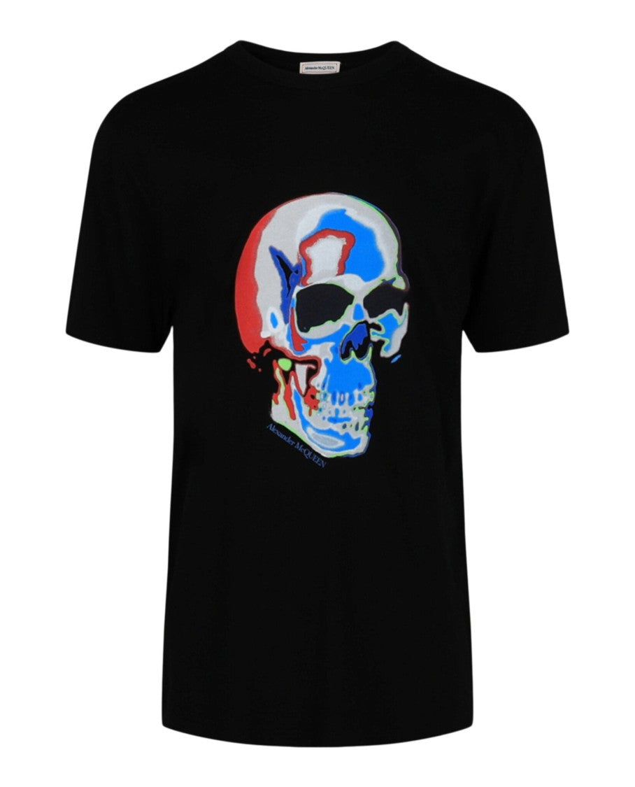 Alexander Mcqueen Solarized Skull Graphic T-Shirt