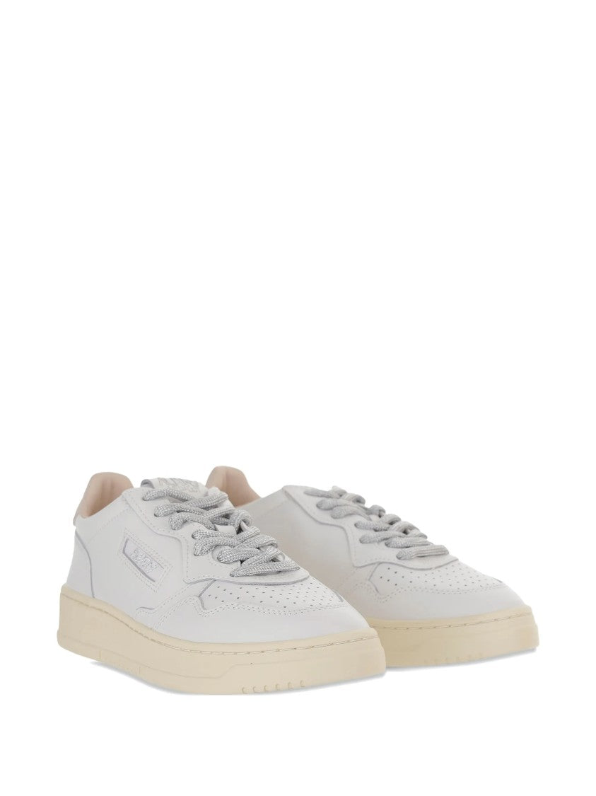 Autry White Medalist Low Minimalist Leather Sneakers