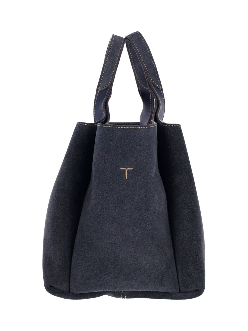 Tod's Blue Suede Mini Handbag