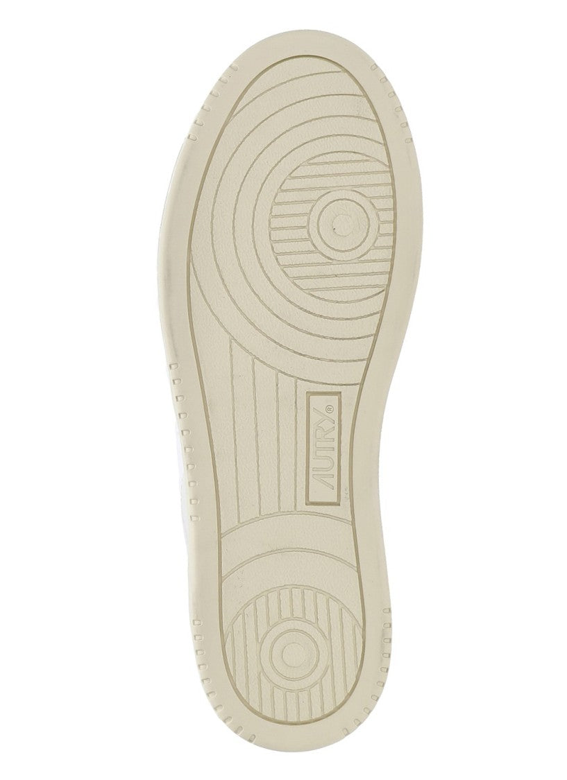 Autry White Platform Low Leather Sneakers