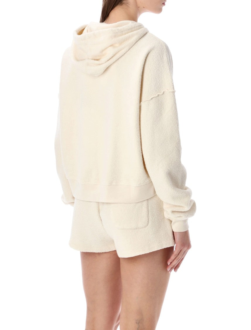 American Vintage Textured Shaved Terry Cloth Hoodie