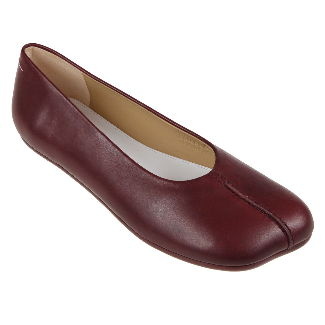 Mm6 By Maison Margiela Rounded-Toe Ballerina Flats
