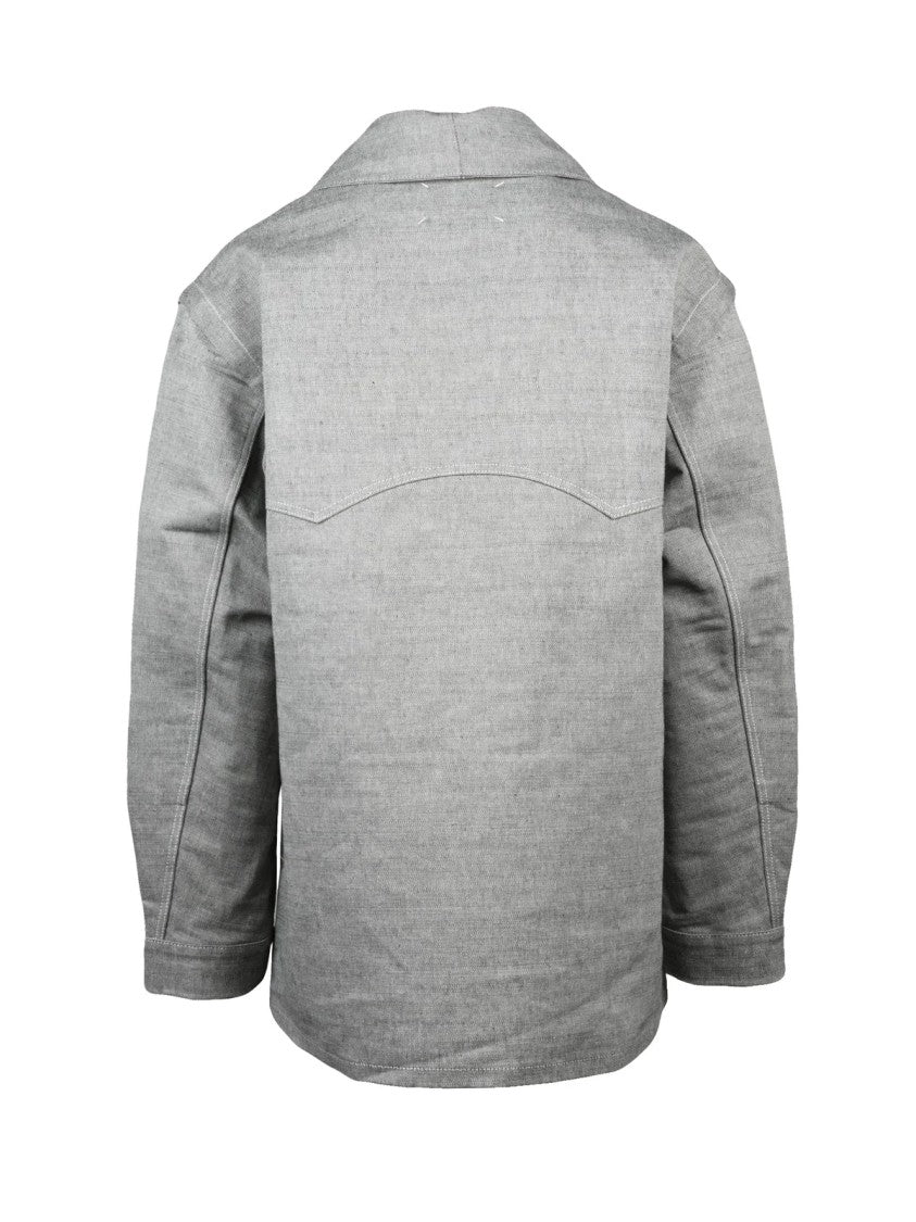 Maison Margiela Structured Cotton Overcoat With Defined Silhouette