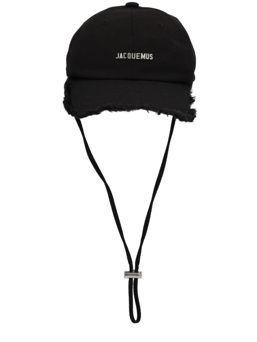 Jacquemus Artichaut Distressed Brim Cotton Baseball Cap