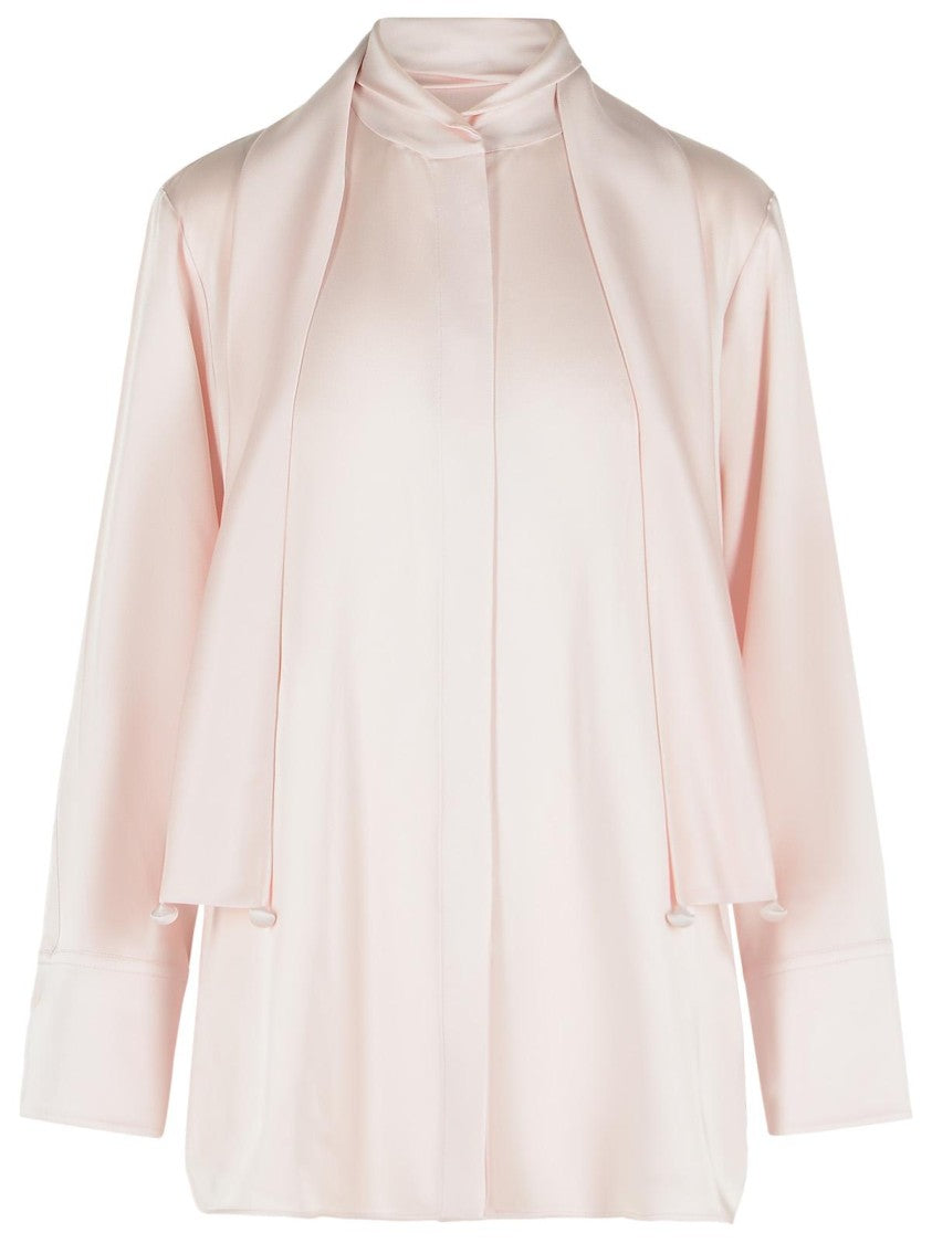 Jil Sander 'Fiocco' Pink Acetate And Viscose Shirt