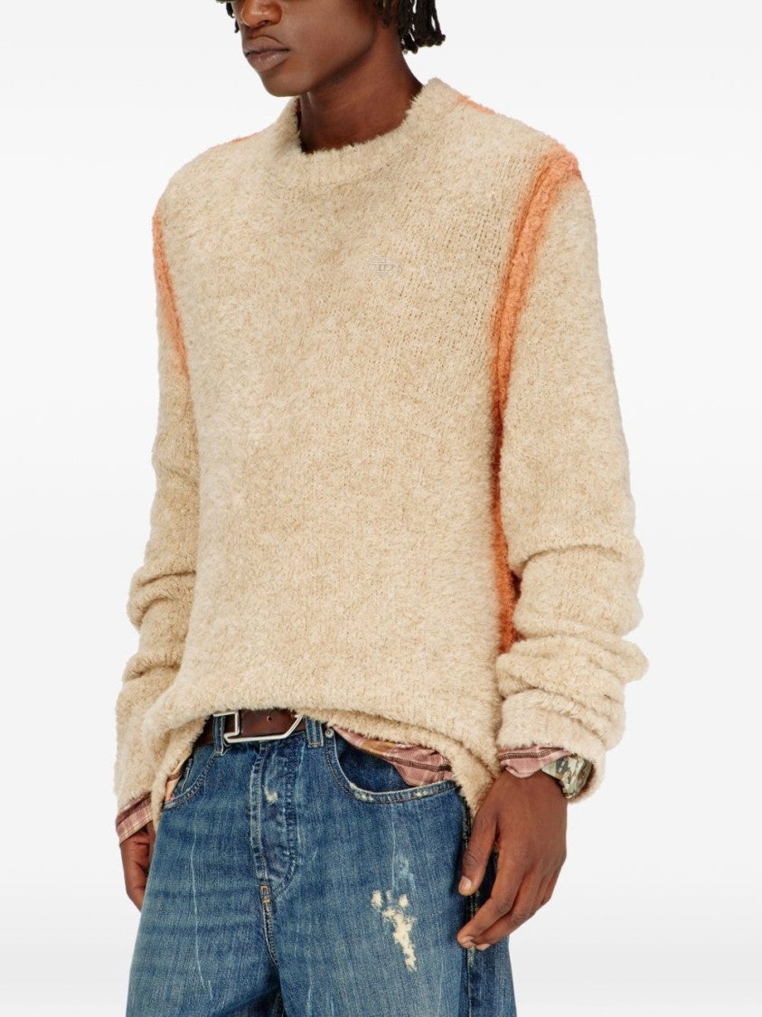 Diesel Beige Textured Sweater