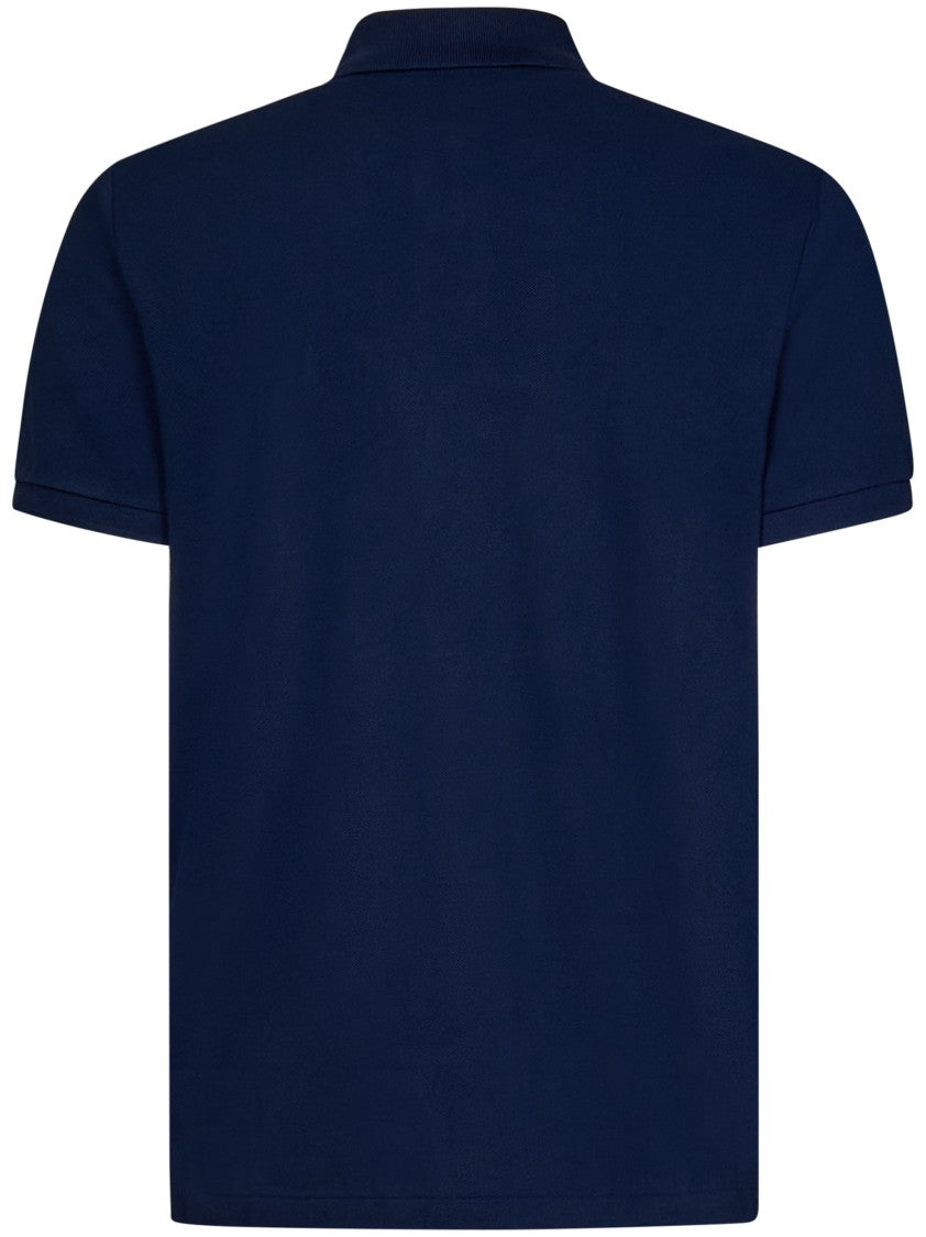 Polo Ralph Lauren Classic Blue Polo Shirt With Embroidered Logo