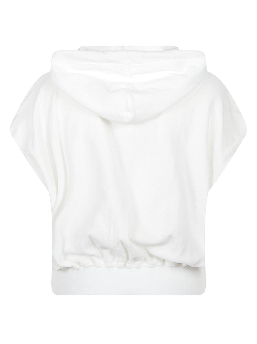 Majestic Filatures Cropped Hoodie With Relaxed Fit