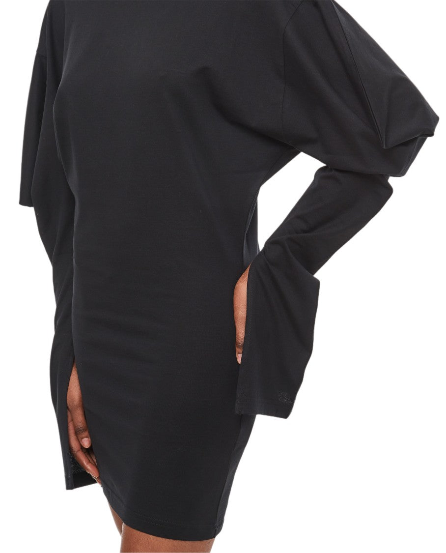 Setchu Off-The-Shoulder Origami Jersey Dress With Asymmetric Hemline