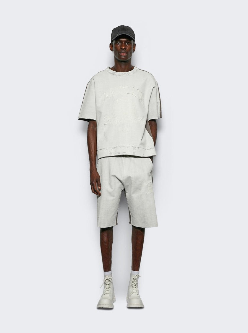 Mm6 By Maison Margiela Relaxed Fit Taupe Shorts With Elasticated Waistband