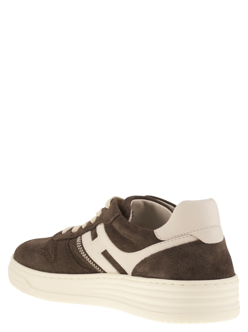 Hogan H630 - Suede Trainers With H On The Side