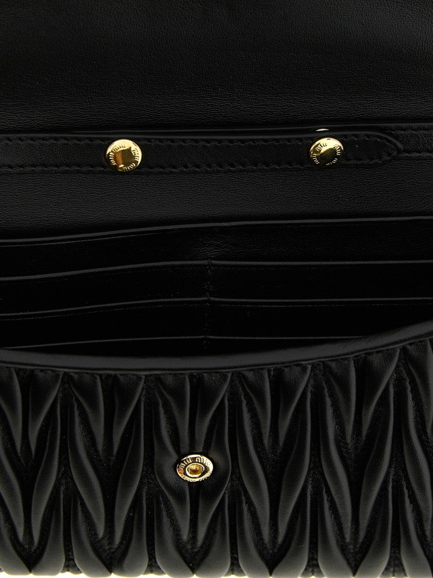 Miu Miu Wallet On Chain Nappa Matelassé