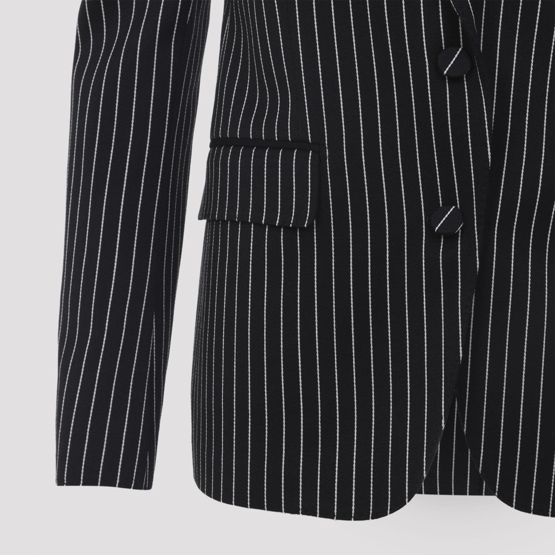 Tom Ford Tailored Pinstripe Jacket With Structured Fit