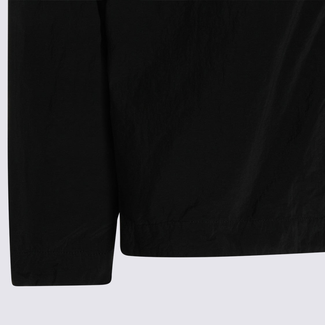 Stone Island Long-Sleeve Black Shirt With Classic Collar
