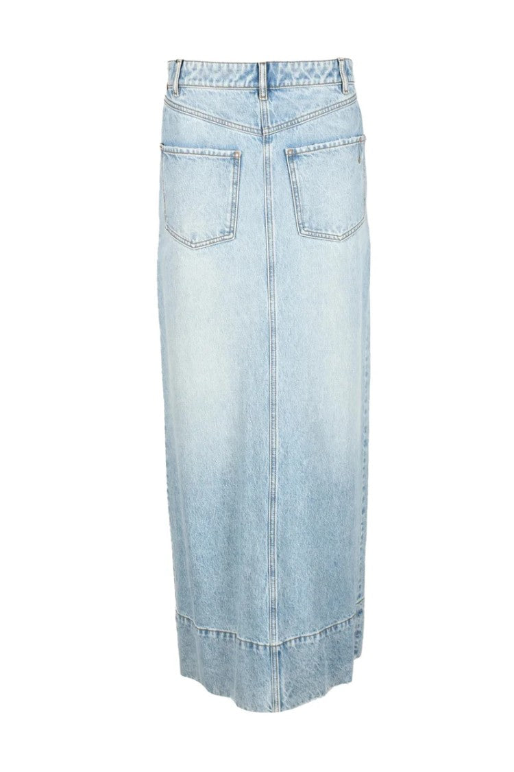 Sportmax Light Blue Denim Skirt