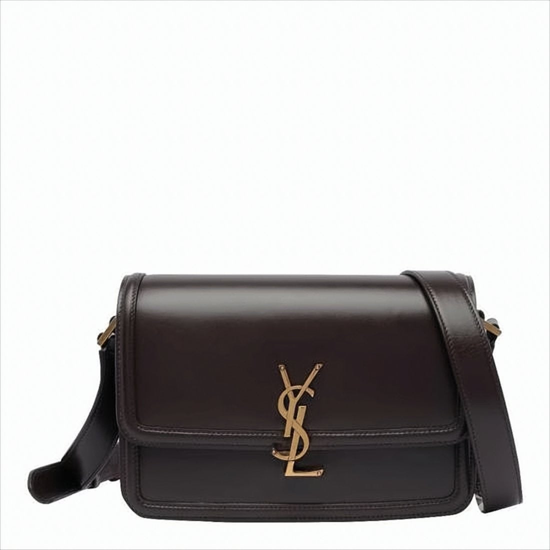 Saint Laurent Rectangular Calf Leather Shoulder Bag