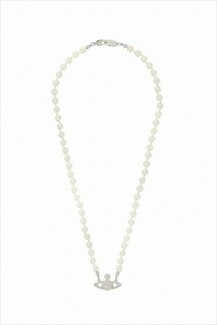 Vivienne Westwood String Bead Necklace With Unique Pendant Detail