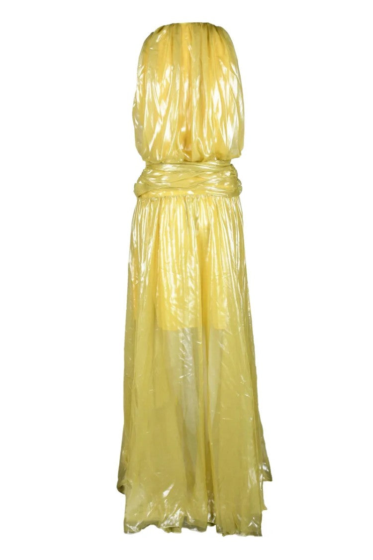 Revise Long Chiffon Dress - Green