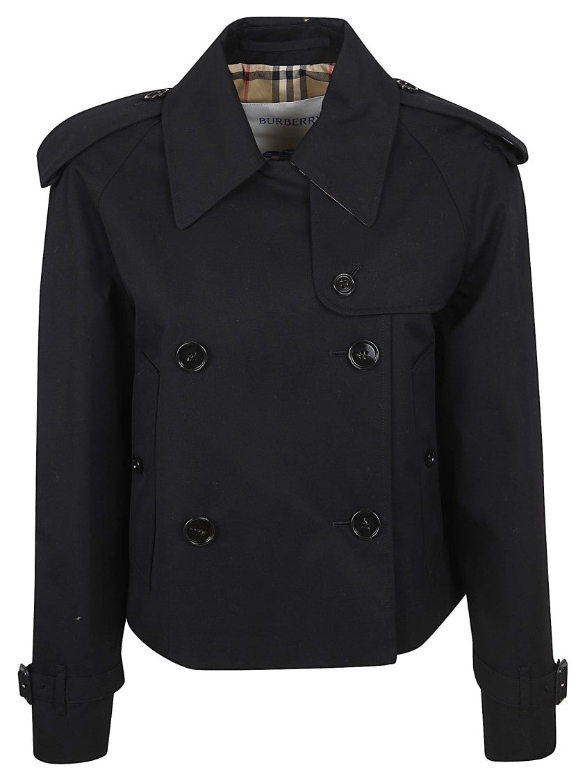 Burberry Cropped Double-Breasted Jacket