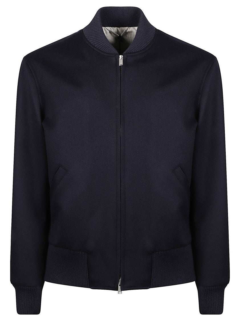 Lardini Virgin Wool Bomber Jacket
