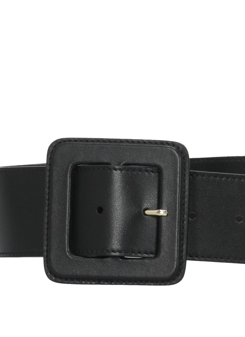 Fabiana Filippi Black Leather Wide Belt