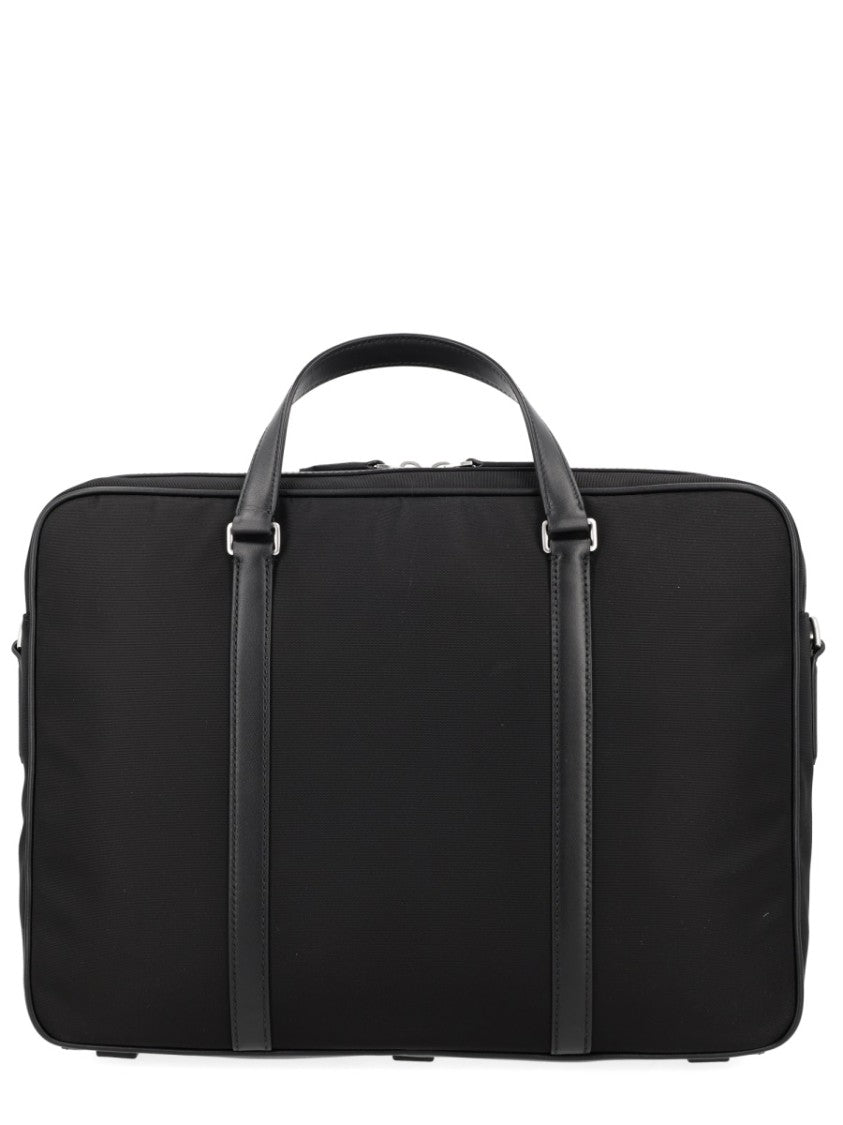 Bally Code Polyamide Vertical Stripe Briefcase