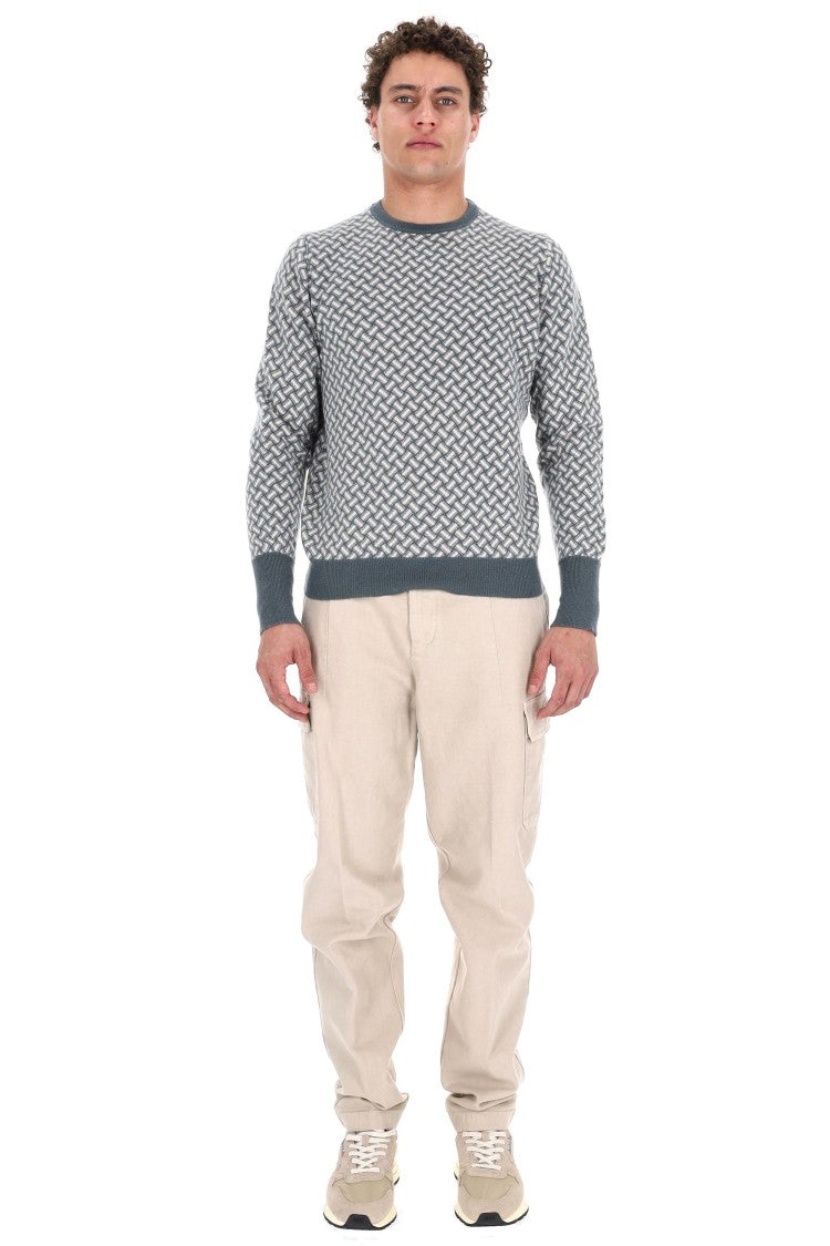 Drumohr Biscottino Pure Cashmere Crewneck Sweater