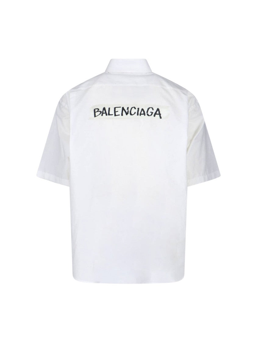 Balenciaga "Masking Tape" Shirt – White